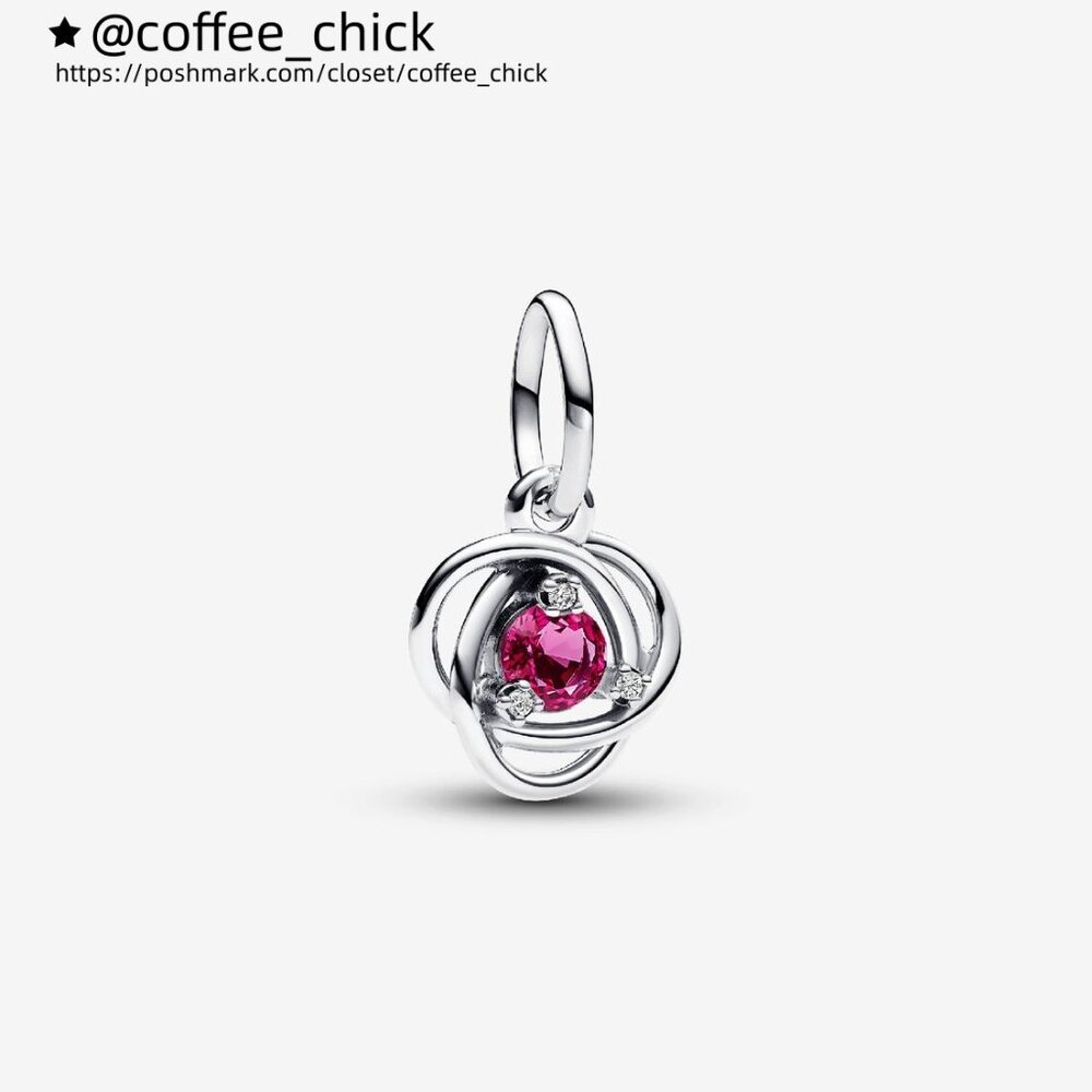 Pandora Pink Eternity Circle Dangle Charm